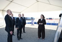 President Ilham Aliyev lays foundation stone for “Shams” and “Ufug” Solar Power Plants in Shahvalli village of Jabrayil district (PHOTO)