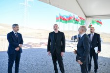 President Ilham Aliyev lays foundation stone for “Shams” and “Ufug” Solar Power Plants in Shahvalli village of Jabrayil district (PHOTO)