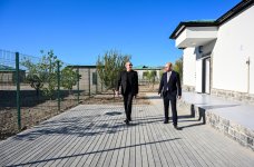 President Ilham Aliyev inspects progress of second phase of Aghali village and attends opening of Mammadbayli village in Zangilan district (PHOTO)