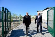 President Ilham Aliyev inspects progress of second phase of Aghali village and attends opening of Mammadbayli village in Zangilan district (PHOTO)
