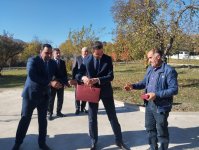 New wave of ex-IDPs setting in Khojaly's Badara village, get keys to homes (PHOTO)