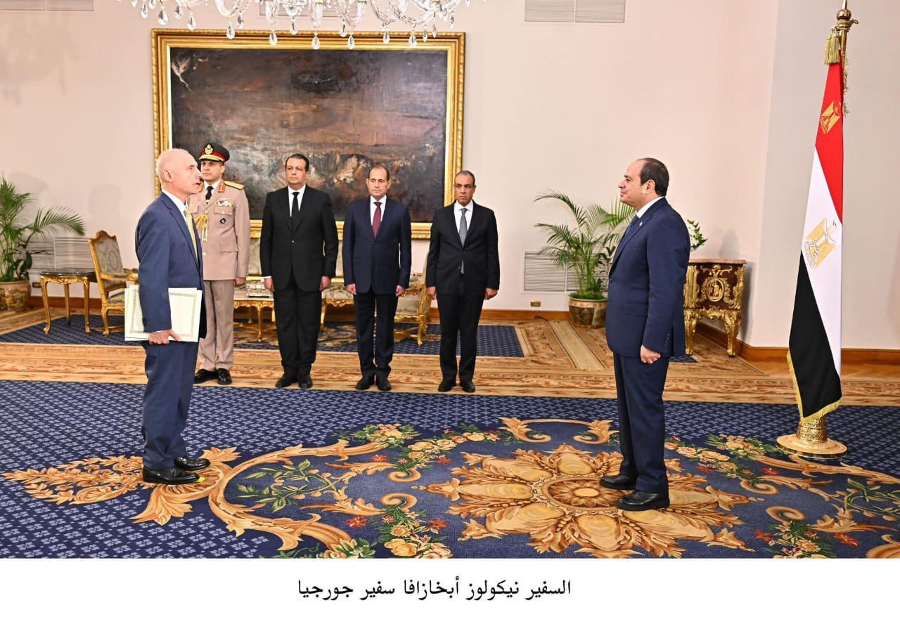 Georgia’s new ambassador presents credentials to Egyptian president