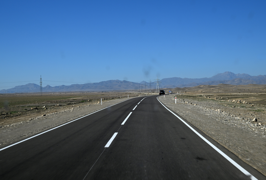 President Ilham Aliyev attends opening of highway to “Shafag” Solar Power Plant in Jabrayil district (PHOTO)