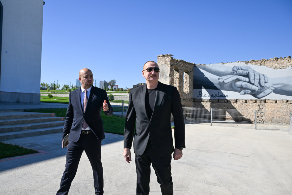 President Ilham Aliyev attends inauguration of first phase of Horovlu village in Jabrayil (PHOTO)