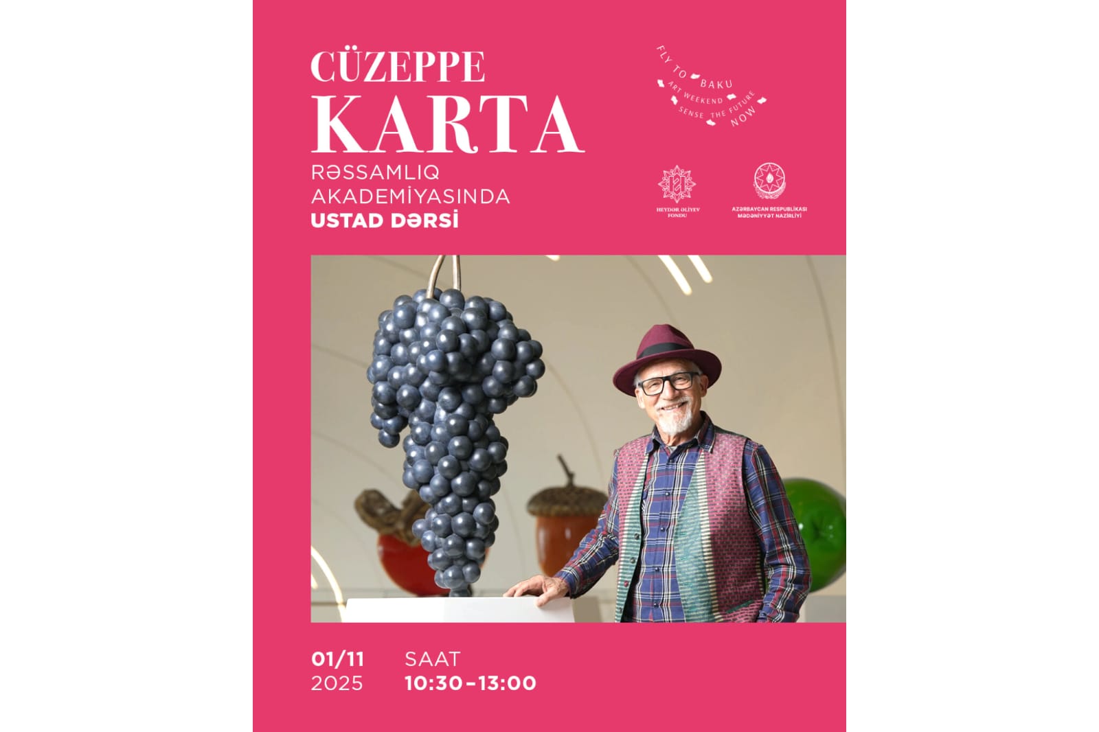 Italian sculptor Giuseppe Carta set to inspire young artists in exclusive master class