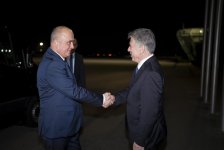 Chairman of Chamber of Representatives of Tajikistan's Majlisi Oli arrives in Azerbaijan (PHOTO)