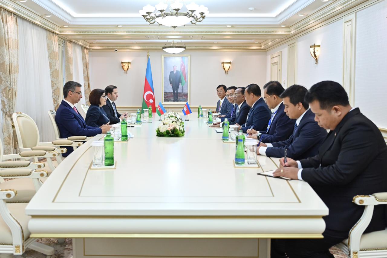 Azerbaijani Parliament Speaker meets with Cambodia's Second Parliamentary VP