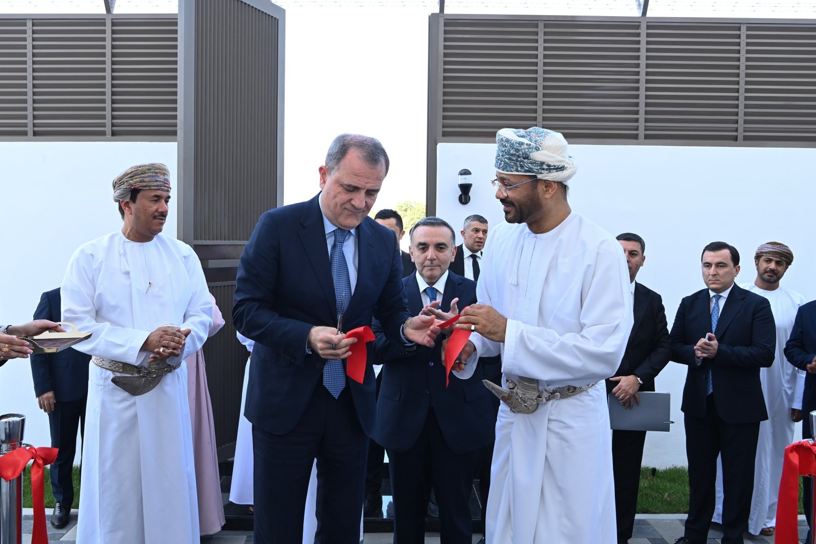 Azerbaijani FM attends official opening ceremony of embassy in Oman