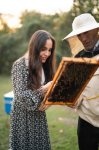 Heydar Aliyev Foundation VP Leyla Aliyeva visits participant of "Young Beekeeper" project in Gabala district (PHOTO)