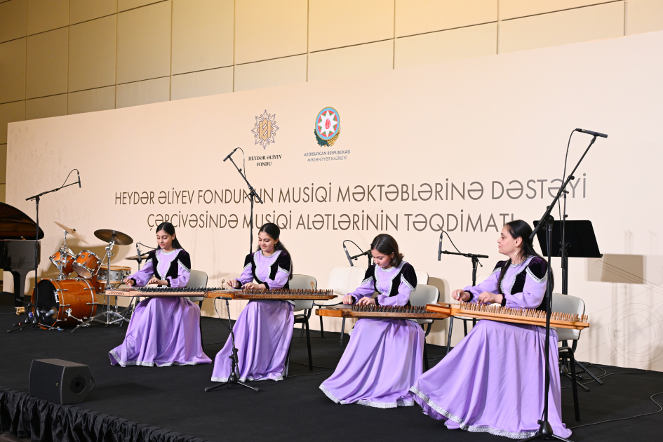 Presentation of musical instruments acquired with support from Heydar Aliyev Foundation held (PHOTO)
