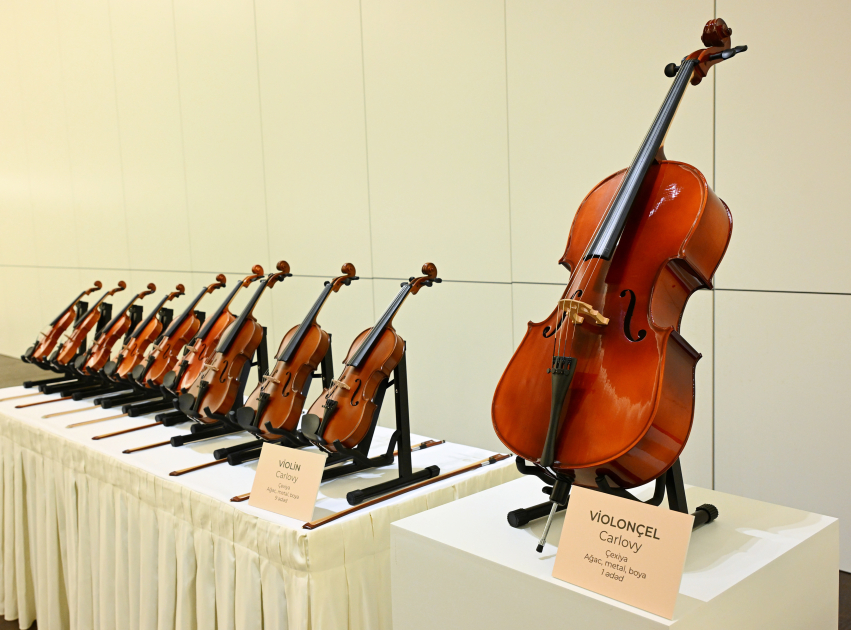 Presentation of musical instruments acquired with support from Heydar Aliyev Foundation held (PHOTO)