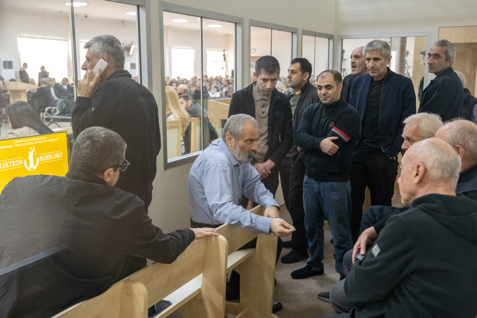 Azerbaijani court wraps up trial of Armenian defendants, prosecutors prepare for final statement (PHOTO)