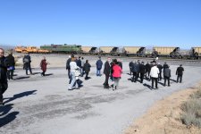 Ambassadors, heads of int'l entities view Azerbaijan's Hakari train station (PHOTO/VIDEO)