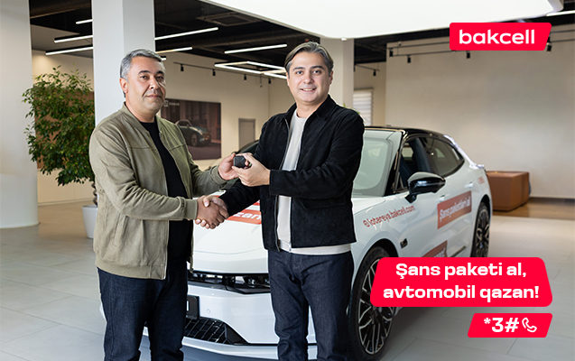 Great excitement in Bakcell’s mega lottery – the winner of the next luxury car has been announced! (PHOTO)