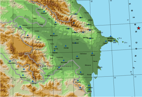 Earthquake hits Caspian Sea
