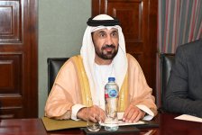 Azerbaijani parliament speaker meets with President of Arab Parliament (PHOTO)