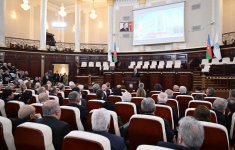 President Ilham Aliyev addresses conference dedicated to 80th anniversary of Azerbaijan National Academy of Sciences (PHOTO)