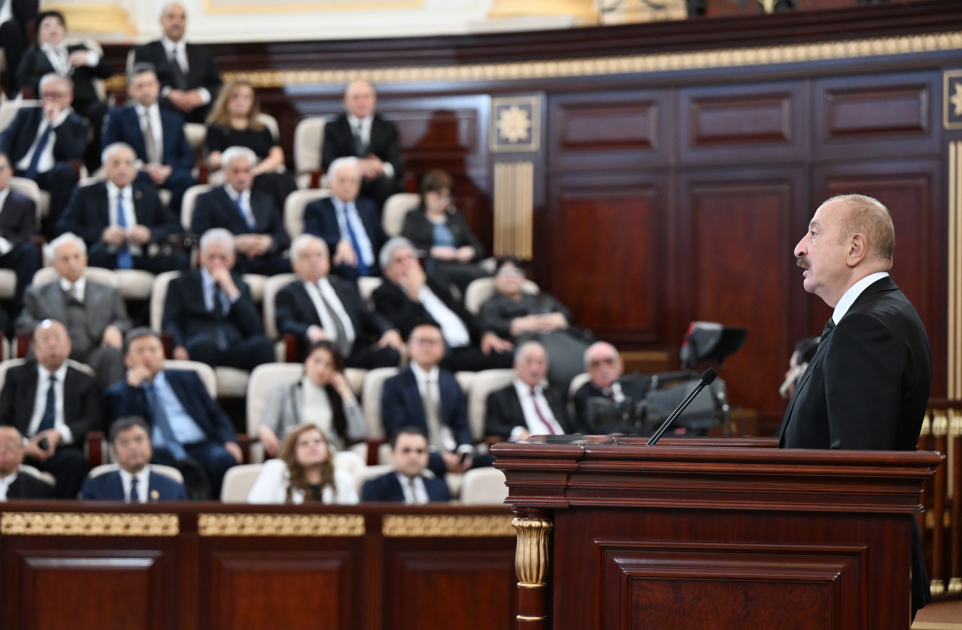 President Ilham Aliyev addresses conference dedicated to 80th anniversary of Azerbaijan National Academy of Sciences (PHOTO)