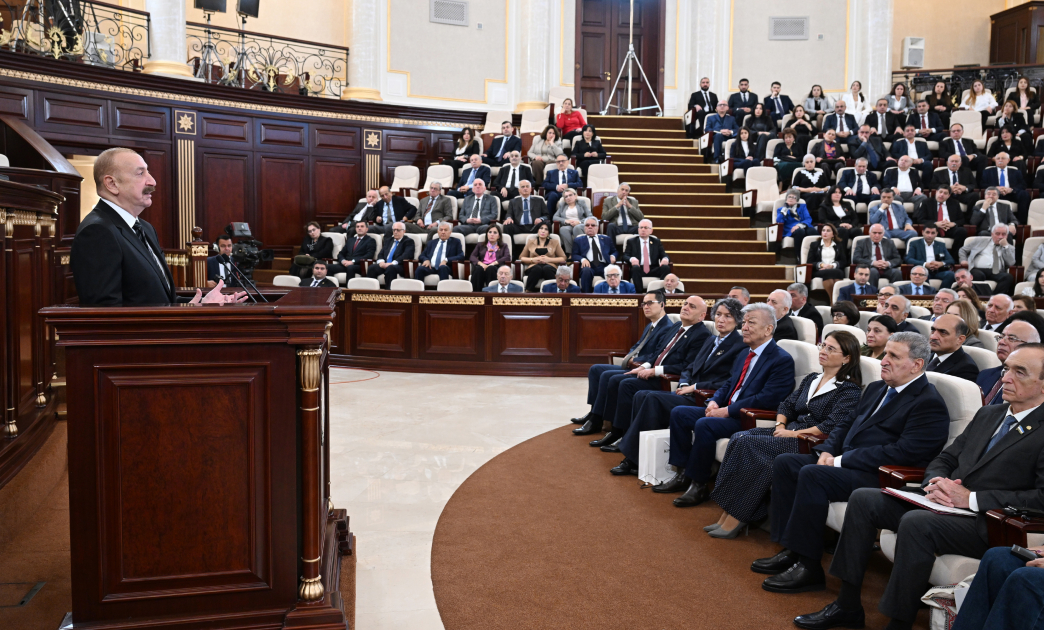 President Ilham Aliyev addresses conference dedicated to 80th anniversary of Azerbaijan National Academy of Sciences (PHOTO)