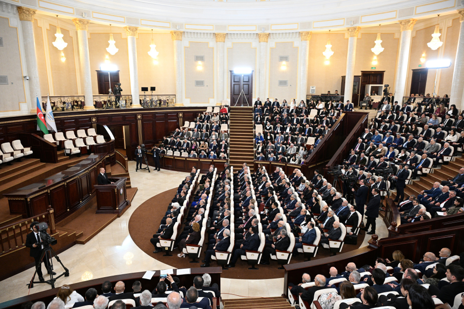 President Ilham Aliyev addresses conference dedicated to 80th anniversary of Azerbaijan National Academy of Sciences (PHOTO)