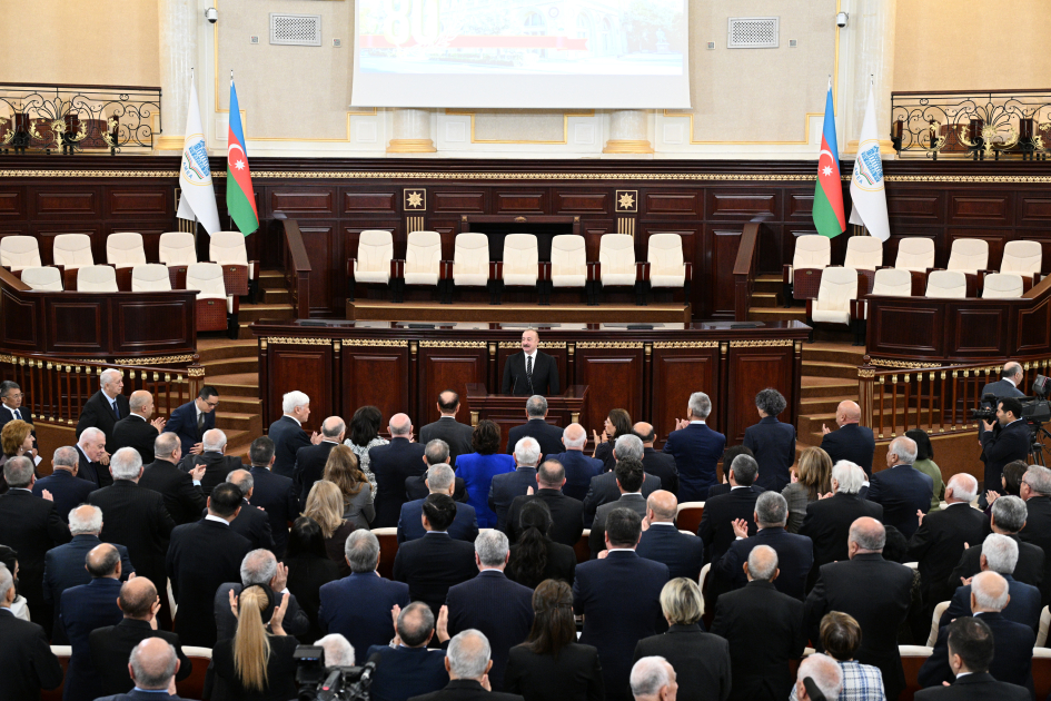 President Ilham Aliyev addresses conference dedicated to 80th anniversary of Azerbaijan National Academy of Sciences (PHOTO)