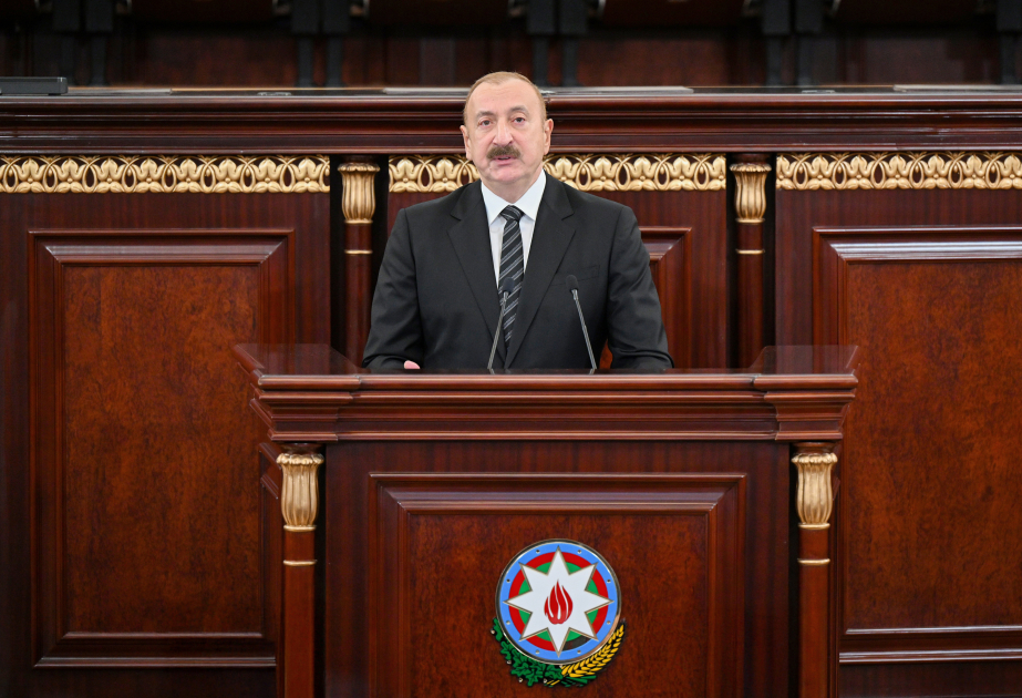 President Ilham Aliyev addresses conference dedicated to 80th anniversary of Azerbaijan National Academy of Sciences (PHOTO)