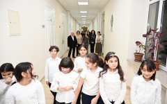 Heydar Aliyev Foundation VP Leyla Aliyeva visits Bulbul Secondary Specialized Music School (PHOTO)