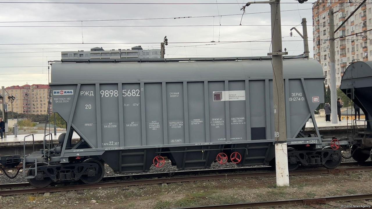 Freight train rolling out to Armenia through Azerbaijan makes its way to Georgia