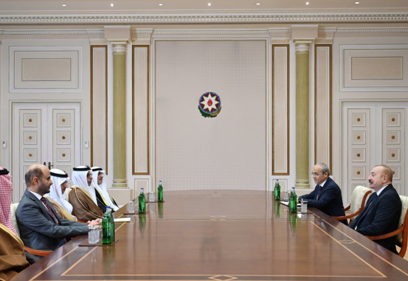 President Ilham Aliyev receives delegation of heads of member institutions of Arab Coordination Group (PHOTO)