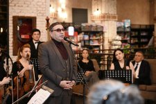 VP of Heydar Aliyev Foundation Leyla Aliyeva and Head of Baku Media Center Arzu Aliyeva attend “Joy of Victory” literary-musical evening at Baku Book Center (PHOTO)