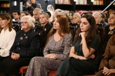 VP of Heydar Aliyev Foundation Leyla Aliyeva and Head of Baku Media Center Arzu Aliyeva attend “Joy of Victory” literary-musical evening at Baku Book Center (PHOTO)