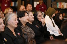 VP of Heydar Aliyev Foundation Leyla Aliyeva and Head of Baku Media Center Arzu Aliyeva attend “Joy of Victory” literary-musical evening at Baku Book Center (PHOTO)