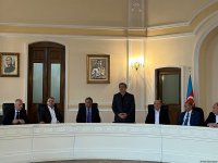 TURKSOY bestows honorary badge upon Yunus Oghuz (PHOTO)