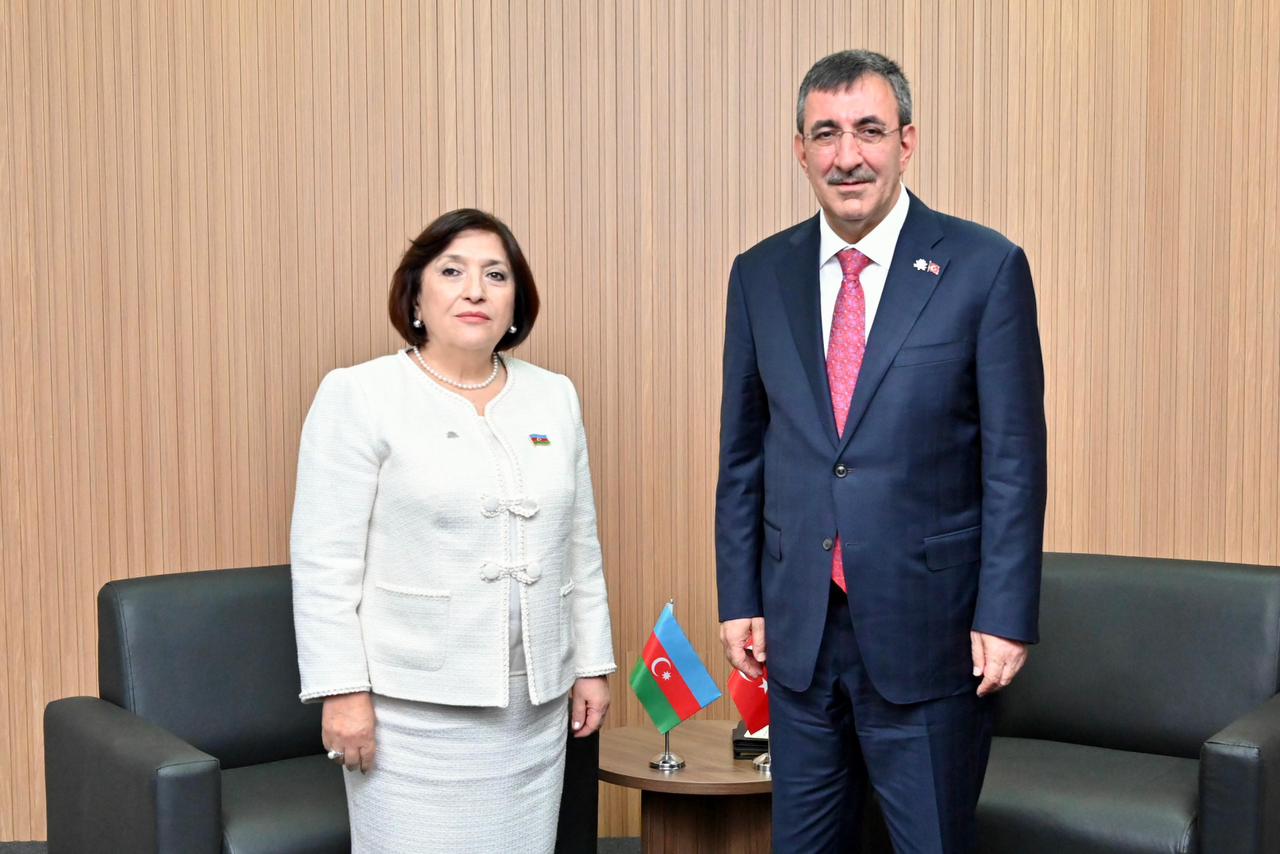 Speaker of Milli Majlis Sahiba Gafarova meets with VP of Republic of Türkiye Cevdet Yılmaz (PHOTO)