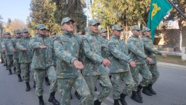 Military personnel leads Victory Day march in Azerbaijan's Khankendi (PHOTO)