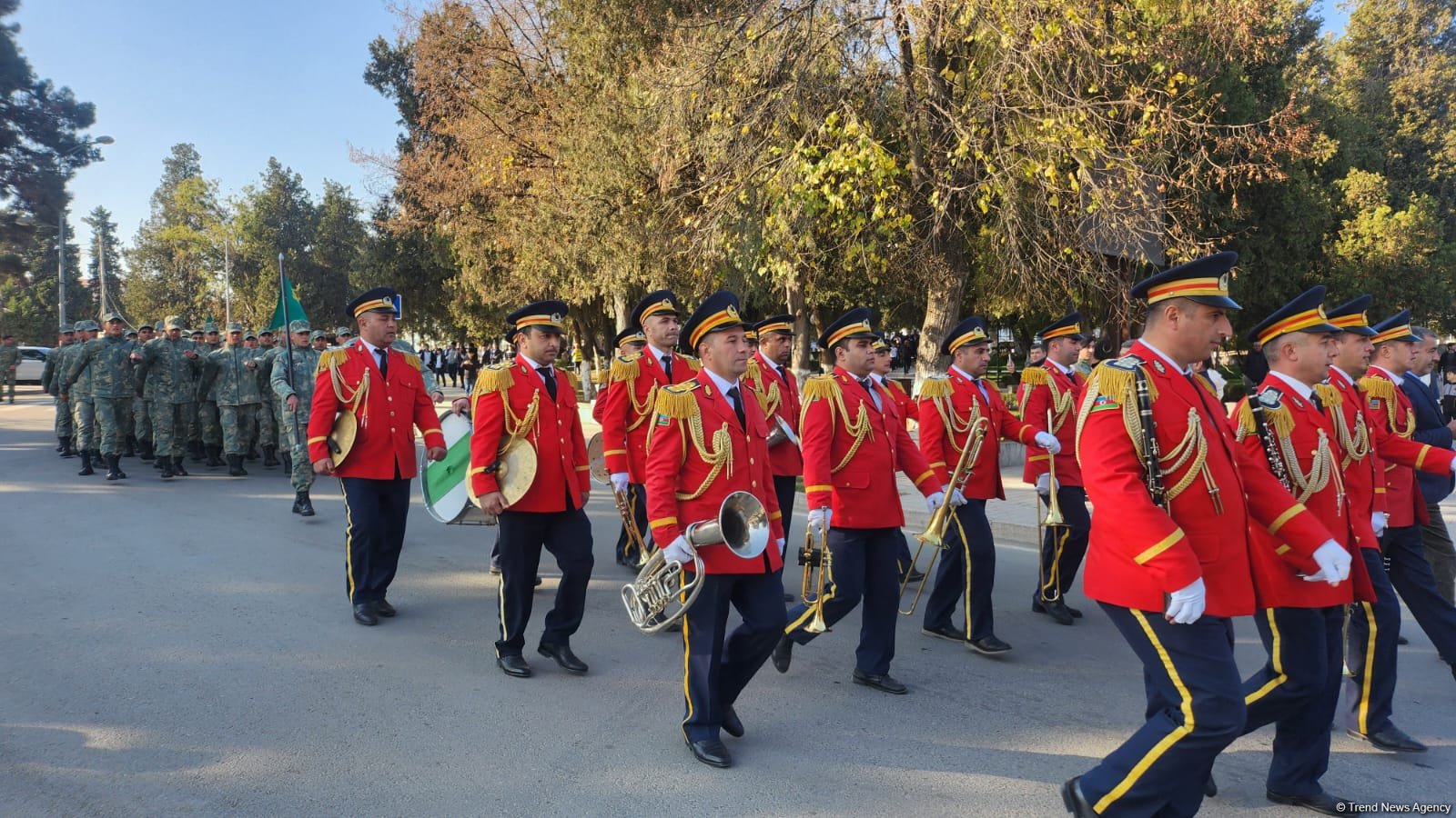 Military personnel leads Victory Day march in Azerbaijan's Khankendi (PHOTO)