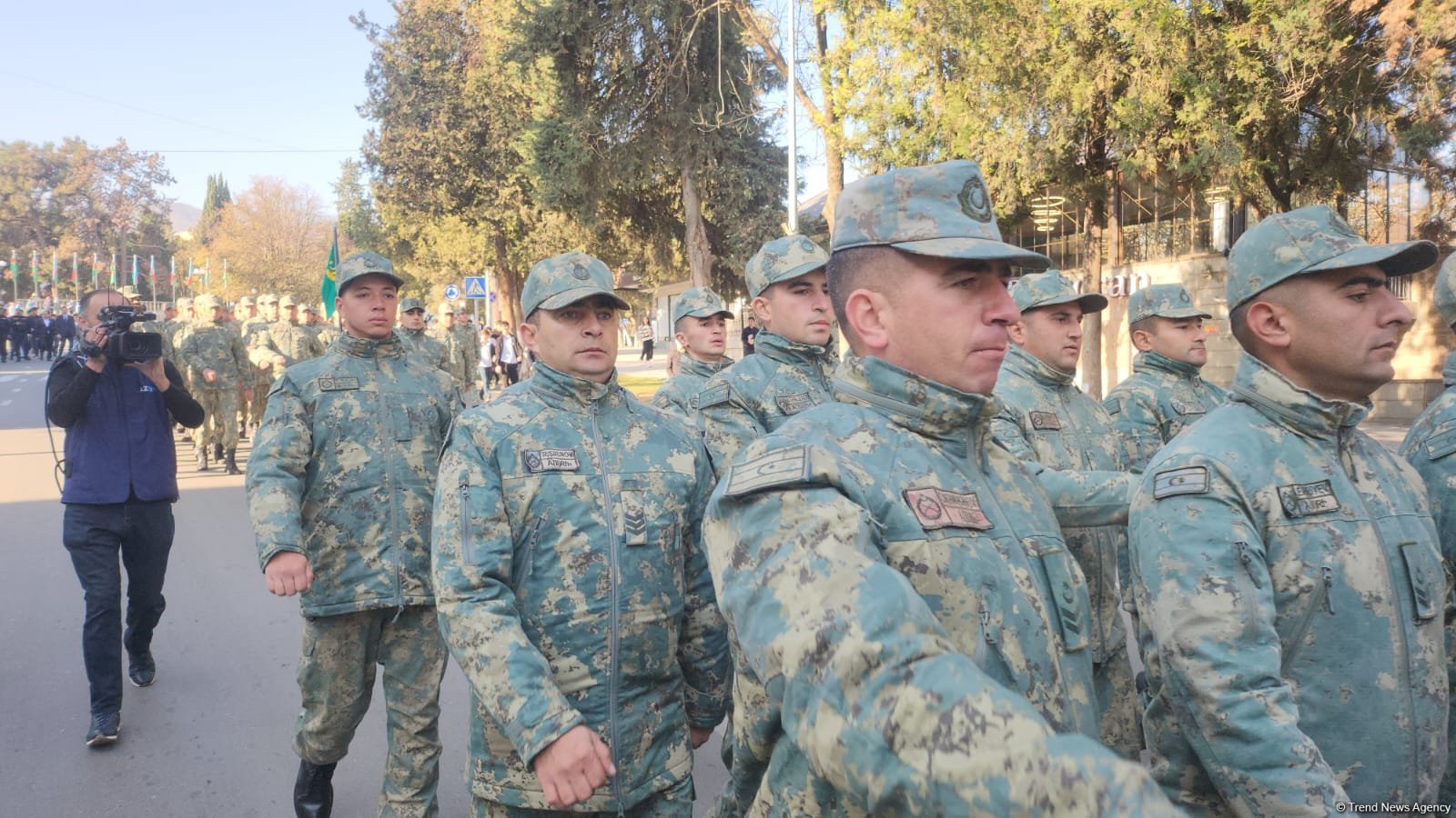 Military personnel leads Victory Day march in Azerbaijan's Khankendi (PHOTO)