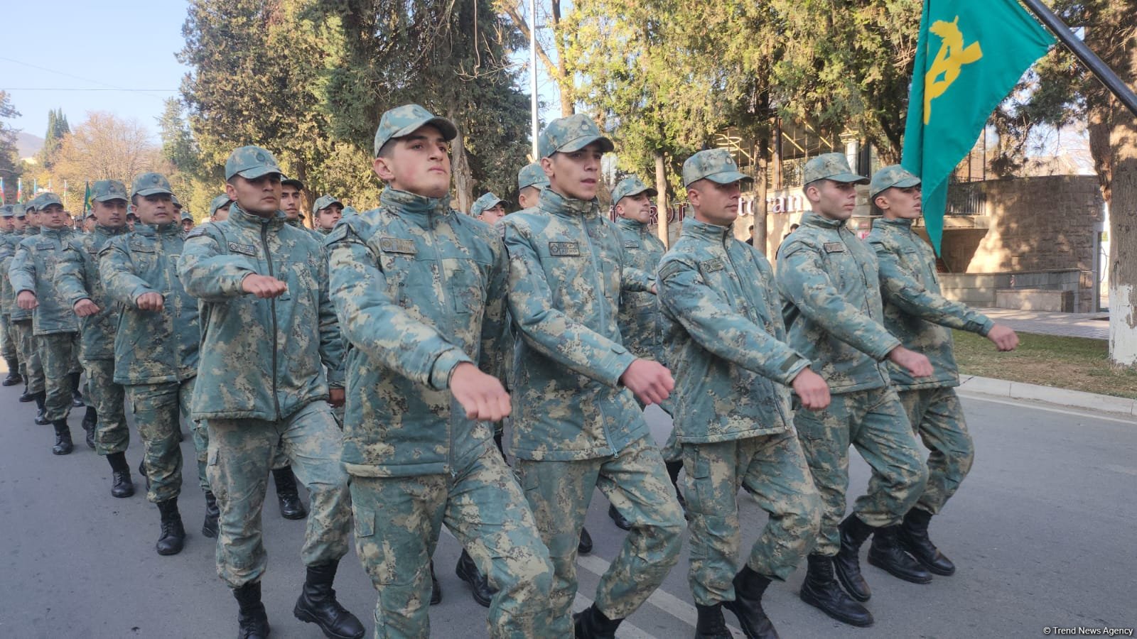 Military personnel leads Victory Day march in Azerbaijan's Khankendi (PHOTO)