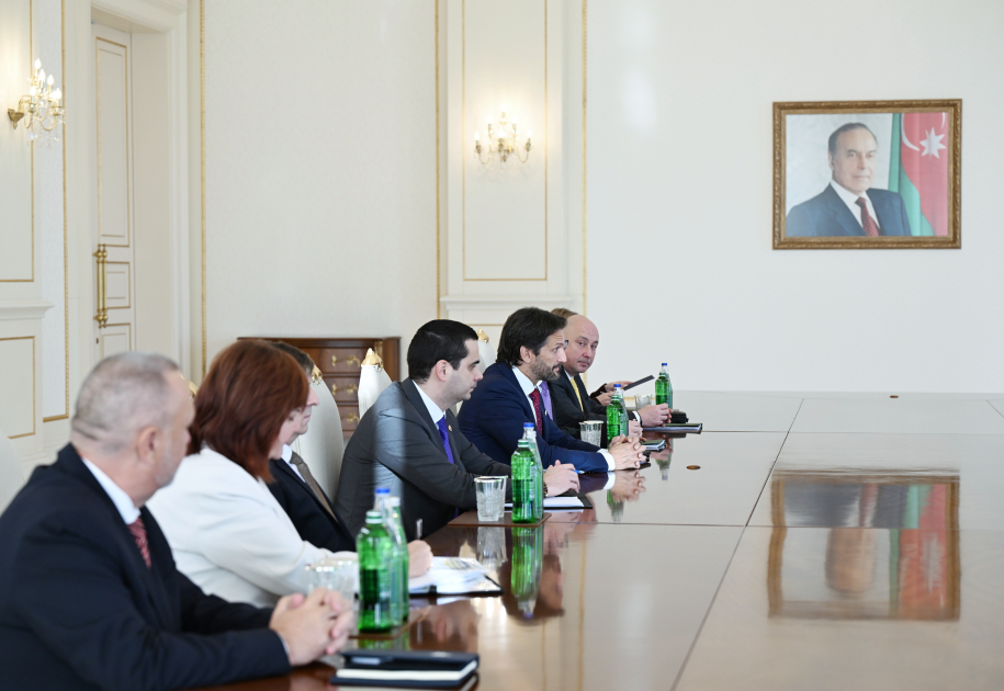 President Ilham Aliyev receives delegation led by Deputy Prime Minister of Slovakia (PHOTO/VIDEO)
