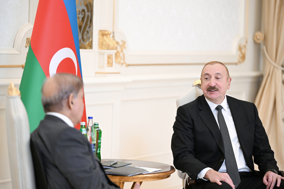 President Ilham Aliyev, Pakistan's PM hold limited format meeting (PHOTO)