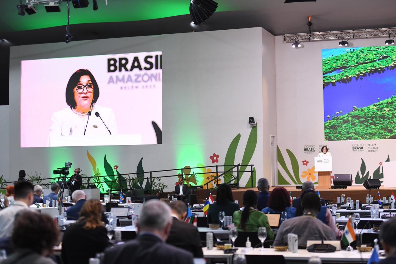 Speaker of Azerbaijan's Parliament addresses COP30 leaders' summit in Brazil (PHOTO)