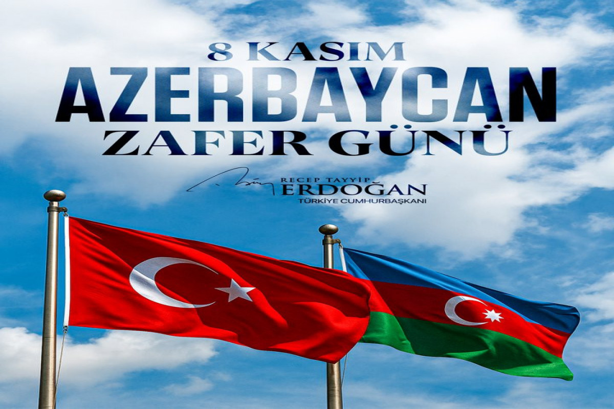 Turkish President congratulates Azerbaijani people on Victory Day on social media accounts