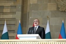 President Ilham Aliyev, First Lady Mehriban Aliyeva, President Erdoğan, Pakistani PM attend Military Parade in Baku (PHOTO/VIDEO)