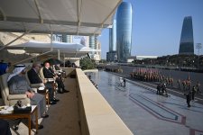 President Ilham Aliyev, First Lady Mehriban Aliyeva, President Erdoğan, Pakistani PM attend Military Parade in Baku (PHOTO/VIDEO)