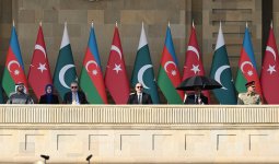 President Ilham Aliyev, First Lady Mehriban Aliyeva, President Erdoğan, Pakistani PM attend Military Parade in Baku (PHOTO/VIDEO)