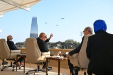 President Ilham Aliyev, First Lady Mehriban Aliyeva, President Erdoğan, Pakistani PM attend Military Parade in Baku (PHOTO/VIDEO)