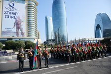 President Ilham Aliyev, First Lady Mehriban Aliyeva, President Erdoğan, Pakistani PM attend Military Parade in Baku (PHOTO/VIDEO)