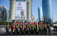President Ilham Aliyev, First Lady Mehriban Aliyeva, President Erdoğan, Pakistani PM attend Military Parade in Baku (PHOTO/VIDEO)