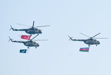 President Ilham Aliyev, First Lady Mehriban Aliyeva, President Erdoğan, Pakistani PM attend Military Parade in Baku (PHOTO/VIDEO)