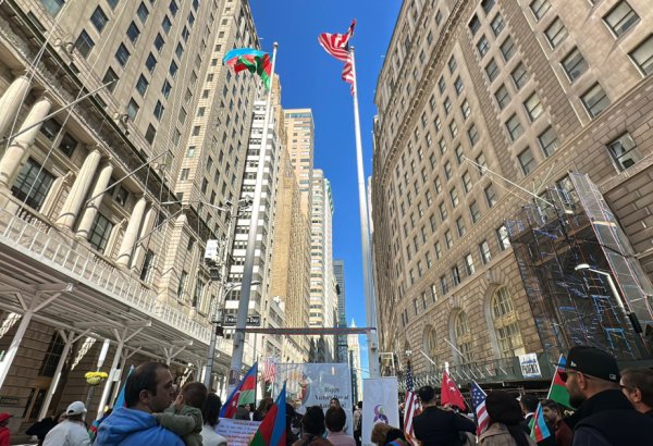 National flag of Azerbaijan raised in famous New York park (PHOTO)